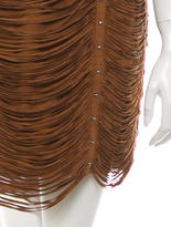Thumbnail for your product : Haute Hippie Suede Fringe Skirt