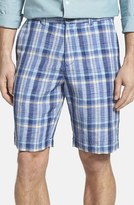 Thumbnail for your product : Tommy Bahama 'Paddleboard' Plaid Linen Blend Shorts