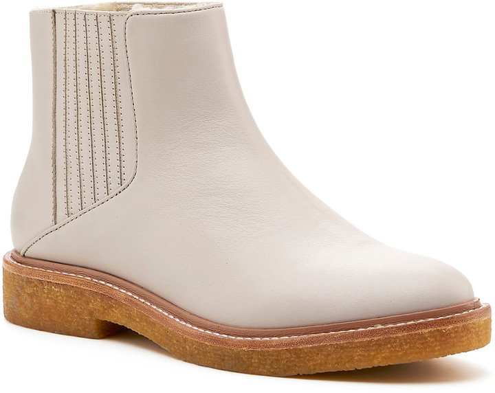 shearling lined chelsea boots