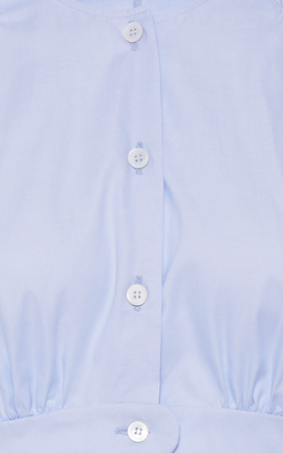 Loewe Smocked Cotton-Poplin Shirt