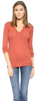 Thumbnail for your product : Daftbird Loose Knit Waffle Henley