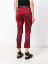 Thumbnail for your product : Ann Demeulemeester cropped stripe trousers