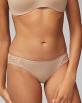 Thumbnail for your product : Soma Intimates Cotton Blend w/Lace Bikini