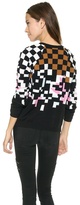 Thumbnail for your product : Tibi Checked Raglan Pullover