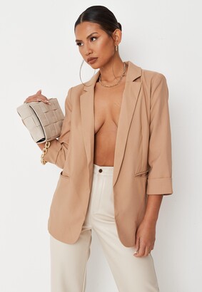 camel co ord basic boyfriend blazer