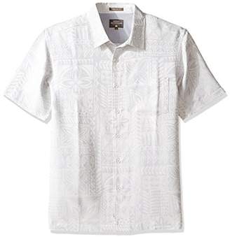 Quiksilver Men's Aganoa Bay 4 Comfort Fit Button Down Casual Shirt