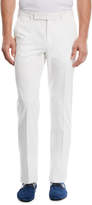 Thumbnail for your product : Ermenegildo Zegna Cotton Twill Flat-Front Trousers