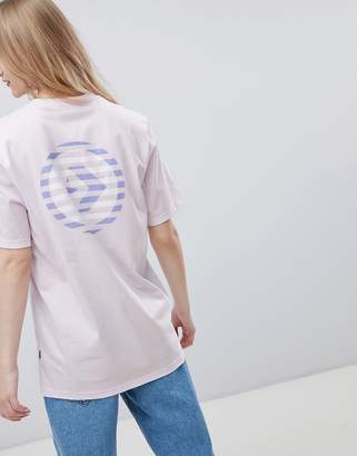 Converse Cons Skate Boarding T-Shirt In Lilac With Back Print