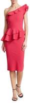 Thumbnail for your product : Chiara Boni La Petite Robe Jiva Asymmetric Ruffle Bodycon Dress