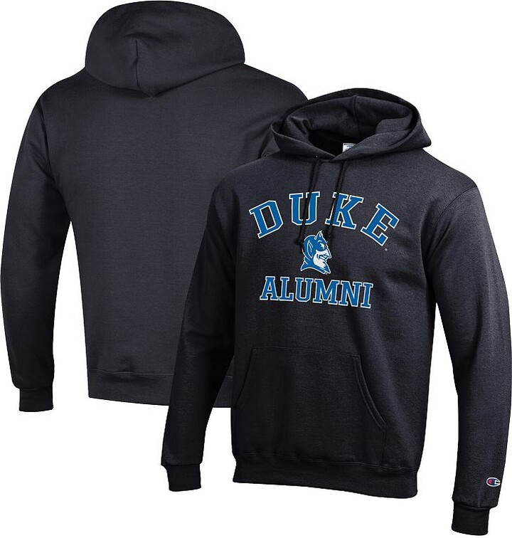 Men's Champion Black Duke Blue Devils Arch Logo Alumni Pullover Hoodie