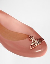 Thumbnail for your product : Melissa Blush Divine Orb Logo Flat Shoes