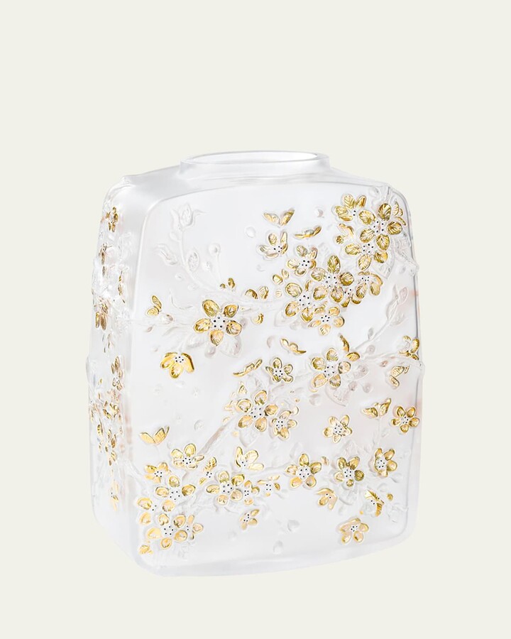 Lalique Fleurs de Cerisier Vase