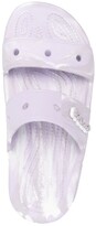 Thumbnail for your product : Crocs Logo Marble-Effect Slides