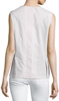 Thumbnail for your product : Stella McCartney Woven Sleeveless Square-Neck Shirt