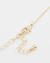 Thumbnail for your product : ASOS DESIGN necklace with mini snake pendant in gold