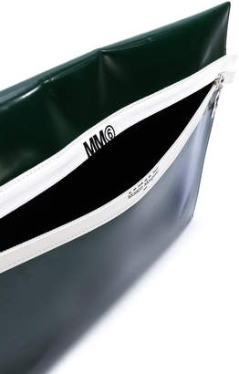 MM6 MAISON MARGIELA logo strap flat clutch