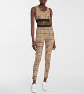 Thumbnail for your product : Burberry Vintage Check sports bra