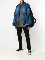 Thumbnail for your product : Diesel Red Tag Batwing Sleeve Denim Jacket