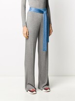 Thumbnail for your product : M Missoni Ribbed Flared Trousers
