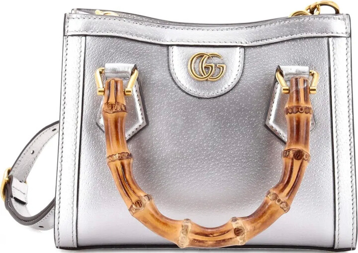 Gucci Pre-Owned Diana NM Bamboo Handle Tote Leather Mini crossbody bag