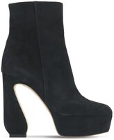 Thumbnail for your product : Si Rossi 125mm Platform Suede Ankle Boots