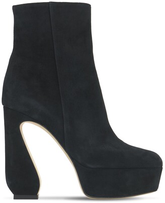Si Rossi 125mm Platform Suede Ankle Boots