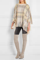 Thumbnail for your product : Stuart Weitzman Highland Stretch-suede Over-the-knee Boots - Light gray