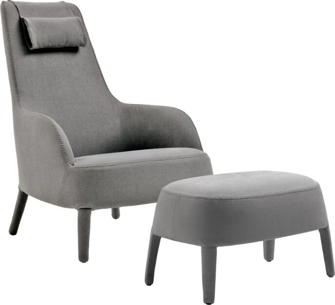Maxalto Febo Bergère Lounge Chair and Footstool - ShopStyle Armchairs &  Recliners