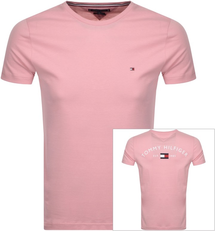 tommy hilfiger pink blouse
