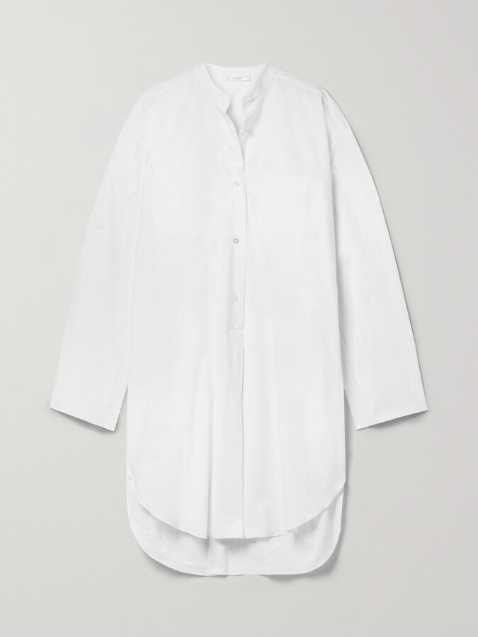 The Row Come Cotton-poplin Tunic - White
