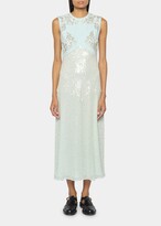 Embellished Crystal Midi Dress 