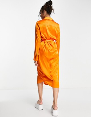 monki belted shirt dress