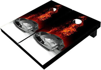 Skip's Garage 2' X 3' On Fire Cornhole Boards
