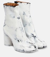 Thumbnail for your product : Maison Margiela Tabi leather ankle boots