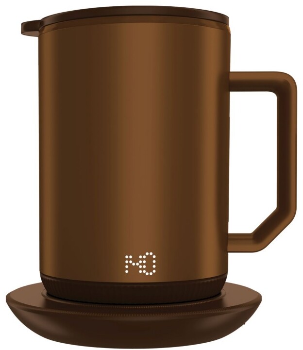 ionMug Self-Heating Coffee Mug with Lid and Built-in Battery