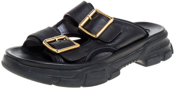 gucci buckle slides