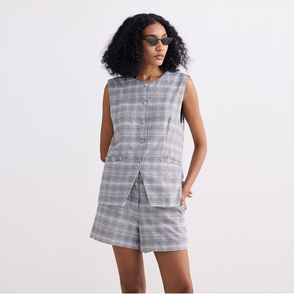 ReistorWomensCottonTweedVestJacketXXLarge