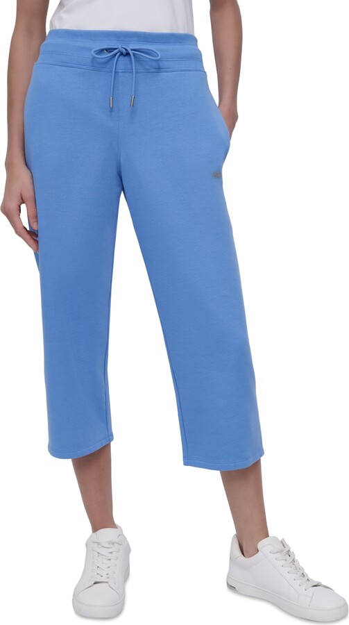Dkny Sport Women's Studded-Logo Cropped Pants