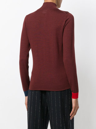 Paul Smith stripe and feather detail sweater