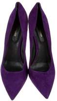 Thumbnail for your product : Nicholas Kirkwood Suede Pointed-Toe Pumps