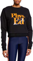 Thumbnail for your product : P.E Nation Feature Sequined Graphic Cropped Sweatshirt