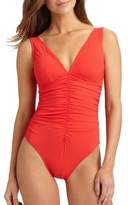 Thumbnail for your product : Karla Colletto Swim One-Piece Ruched-Center Swimsuit
