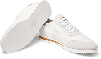 Brunello Cucinelli Leather And Suede Sneakers