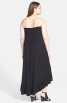 Thumbnail for your product : Sejour Strapless High/Low Jersey Maxi Dress (Plus Size)