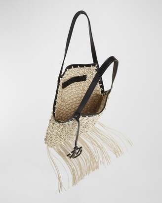 J.W.Anderson Fringe Popcorn Crochet Shopper Tote Bag - ShopStyle