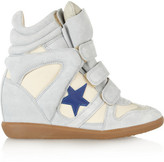 Thumbnail for your product : Isabel Marant The Bayley suede and leather high-top sneakers