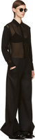 Thumbnail for your product : Comme des Garcons Black Sheer Double-Sleeve Hybrid Top
