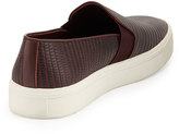 Thumbnail for your product : Vince Berlin Lizard-Print Skate Shoe, Oxblood