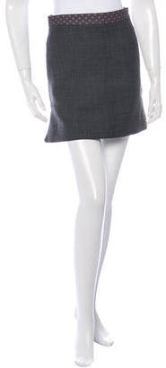 Louis Vuitton Mini Wool Skirt