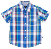 Thumbnail for your product : Nautica Short Sleeve Plaid Button Front Shirt (Toddler Boys)